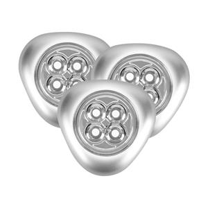 Magic Living Silver LED Push Lights - 3 Pack