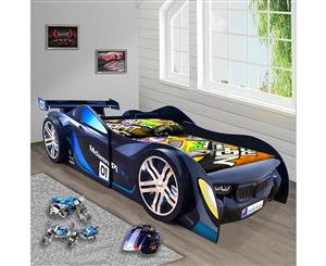 McLaren Blue for Kids Racing Racer Night Car Bed Single Size