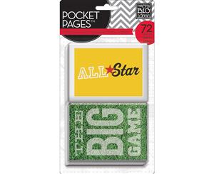 Me & My Big Ideas Pocket Pages Themed Cards 72/Pkg-Sports