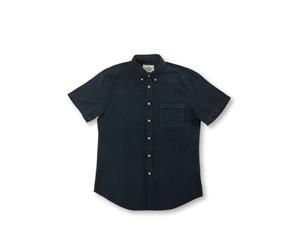 Men's Portuguese Flannel Lobo Short Sleeve Shirt In Blue Cord