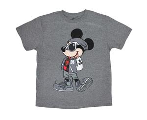 Mickey Mouse Urban Youth Boys 8-20 Gray Tee Shirt