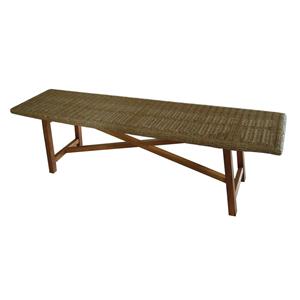 Mimosa Timber And Wicker Corsica Bench