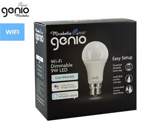 Mirabella 9W Genio Wi-Fi Dimmable B22 LED Globe - Cool White