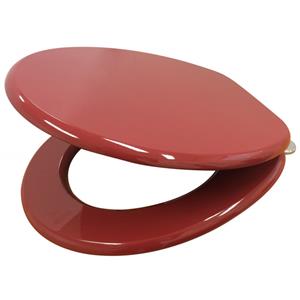 Mondella 430 x 370mm Red PVC Veneer Toilet Seat