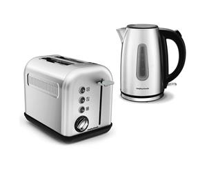 Morphy Richards Equip 1.7L Kettle & 2 Slice Toaster Brushed Stainless Steel