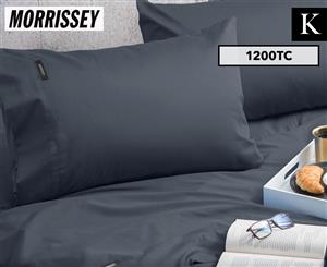 Morrissey Luxury 1200TC King Bed Sheet Set - Coal