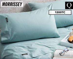 Morrissey Luxury 1200TC Queen Bed Sheet Set - Seasalt
