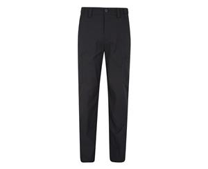 Mountain Warehouse Mens & Durable Trek Stretch Trousers in Regular Lenght - Black