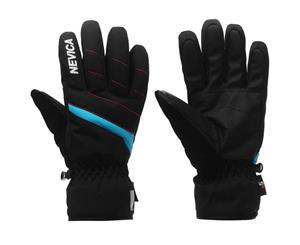 Nevica Girls Meribel Junior Ski Gloves - Black/Blue/Pink