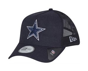New Era Adjustable Trucker Cap - HEATHER Dallas Cowboys - Navy