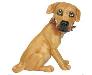 Ollie Yellow Labrador DOG Statue Pets with Personality 5007