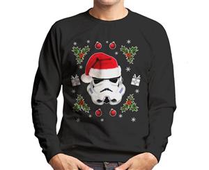 Original Stormtrooper Christmas Hat Trooper Men's Sweatshirt - Black