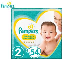 Pampers Premium Protection Newborn Size 2 4-8kg Nappies 54-Pack