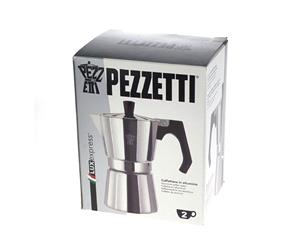 Pezzetti Aluminium Moka Espresso Coffee Maker - 2 Cup