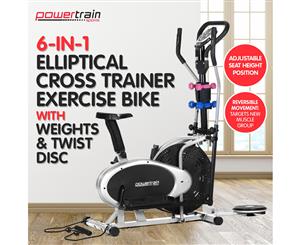 Powertrain Elliptical Cross Trainer Exercise Bike Weight Disc