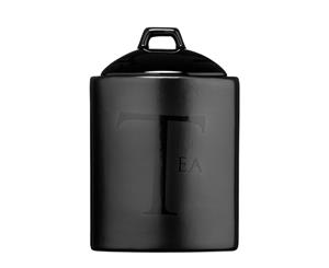 Premier Housewares Black Text Tea Storage Jar