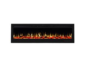 Provence 1500W 72 inch Recessed / Wall Mounted Electric Fireplace
