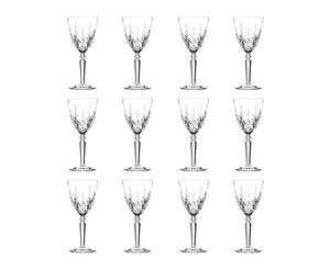 RCR Crystal Orchestra Cut Glass Wine Glasses Goblets Set - 290ml - Pack of 12