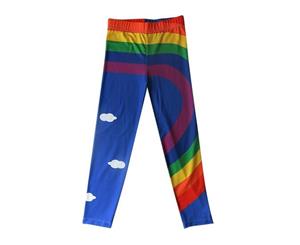 Rainbow - girls printed leggings