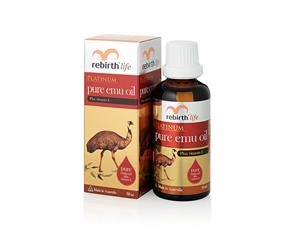 Rebirth Platinum Pure Emu Oil with Vitamin E 50ml