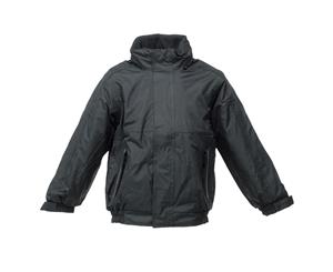 Regatta Kids/Childrens Waterproof Windproof Dover Jacket (Black/Ash) - RG1604
