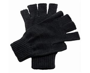 Regatta Unisex Fingerless Mitts / Gloves (Black) - RW1249