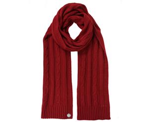 Regatta Womens/Ladies Multimix II Cable Knit Warm Winter Walking Scarf - Delhi Red