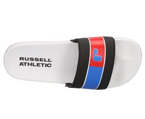 Russell Athletic Men's Flag Print Slides - White/Multi