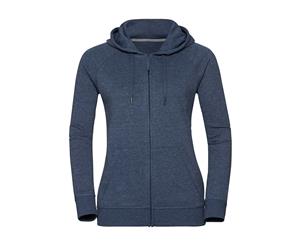 Russell Womens/Ladies Hd Zip Hooded Sweatshirt (Bright Navy Marl) - PC3135