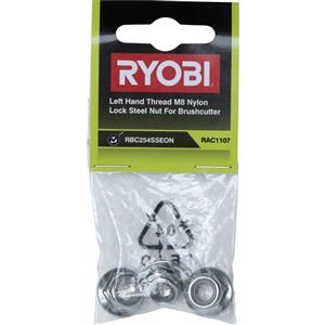 Ryobi 3 Piece M8 Nylon Locking Nut