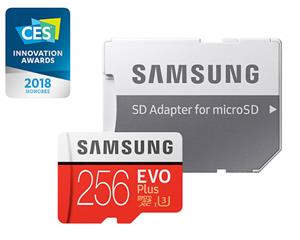 Samsung (MB-MC256GA/APC) Micro SDXC 256GB EVO Plus /w Adapter UHS-1 SDR104 Class 10