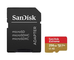 SanDisk 256GB 160MB/s Extreme UHS-I microSDXC Memory Card with SD Adapter - SDSQXA1-256G