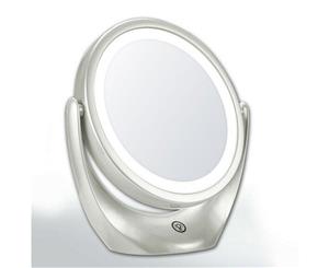 Sansai LED Makeup Desk Mirror Magnifying 360 Rotation Portable USB Rechargeable
