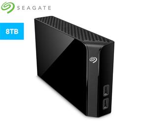 Seagate 8TB Backup Plus Desk Hub External Hard Drive - Black