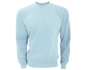 Sg Mens Long Sleeve Crew Neck Sweatshirt Top (Sky Blue) - BC1066