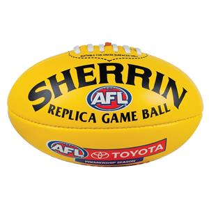 Sherrin AFL Replica Mini Ball Yellow 3