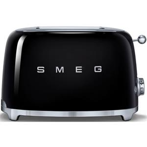 Smeg - TSF01BLAU - 50's Retro Style Aesthetic 2 Slice Toaster - Black
