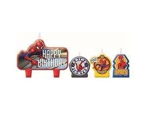 Spiderman Party Supplies Webbed Wonder Candle Set 4 Piece