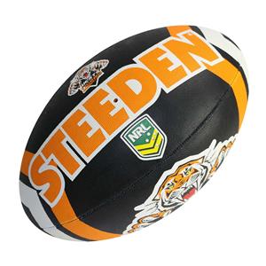 Steeden NRL Wests Tigers Supporter Rugby League Ball