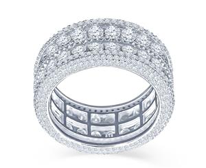 Sterling 925er Silber Micro Pave Ring - WINSOME - Silver