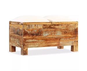 Storage Bench Solid Reclaimed Wood Chest Box Footstool Ottoman Seat