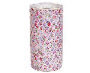 Straits Floral 25cm Vase Pink