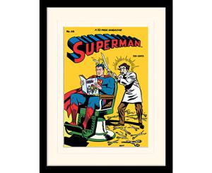 Superman - Barber Mounted & Framed 30 x 40cm Print