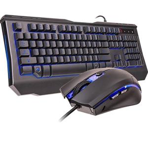 Thermaltake TteSports Knucker Elite (KB-KMC-PLBLUS-01) Gaming Keyboard and Mouse Combo