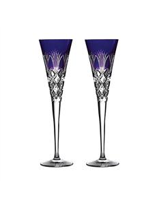Times Square 2020 Goodwill Purple Flute Pair