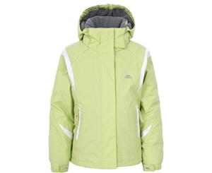 Trespass Childrens Girls Vanetta Zip Up Waterproof Ski Jacket (Pear) - TP2032