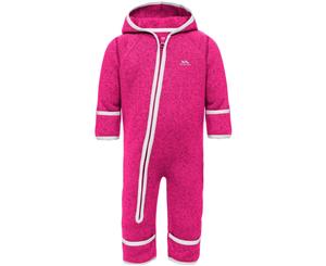 Trespass Girls & Boys Babies Amberjack All In One Warm Fleece Suit - Pink Lady Marl