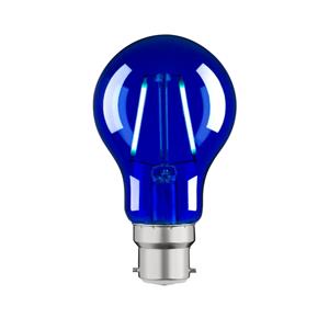Verve 2W Blue Coloured LED Filament BC Globe