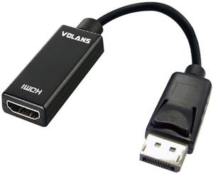 Volans (VL-PDPHM) Passive DisplayPort (V1.2) to HDMI M-F Converter with 4K Support