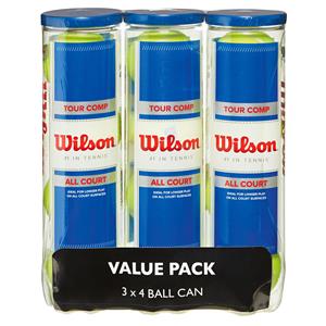 Wilson Tour Competition 4 Ball Pack Yellow